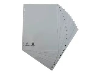 Bedrukte Tabbladen Grijs Polypropyleen A-z 26-Delig A4 23-Gaats - 2