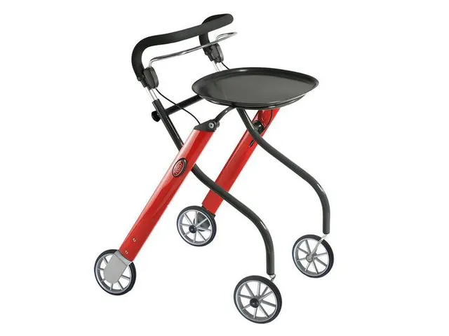 TrustCare Binnen Rollator Let's Go Indoor Opklapbaar Rood/Grafiet
