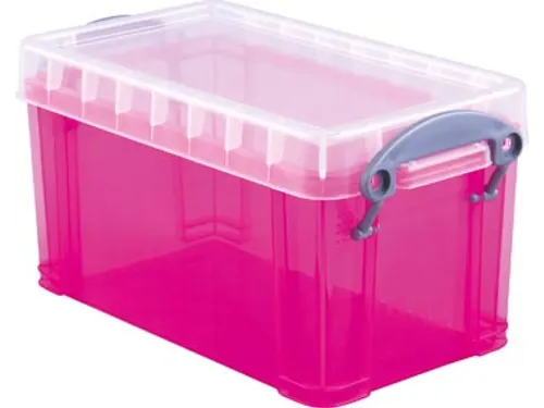 Opbergdoos 2,1 Liter Transparant Roze