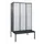 locker voor scheiding van kleding,HxBxD 2120x1200x815mm,3vak