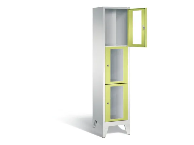 lockerkast 1850x420x500mm 1x3 vakken Cilinderslot Poten, RDS1108060