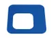 Oplegdeksel,V. Afvalbak 1X100L,Vierkant,1Opening,Staal,Blauw