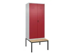locker voor scheiding van kleding,HxBxD 2120x800x815mm,2vak