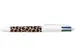 4-kleurenbalpen Leopard doos van 12 stuks assorti