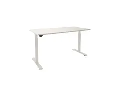 Elektrisch verstelbaar bureau 160x80cm Frame Wit Blad Krijtwit