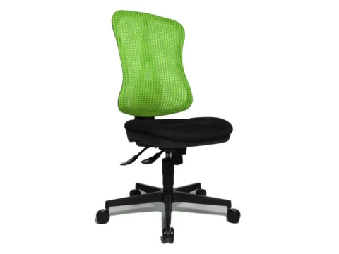 Bureaustoel Zitting Zwart Rugleuning Met Netbekleding In Groen