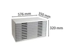 OUTLET Ladenblok MODULO A3 10 laden Classic Grijs