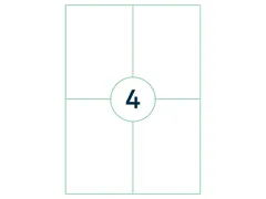 Etiket Qbasic A4 1.000 vel 105x148mm 4000 labels