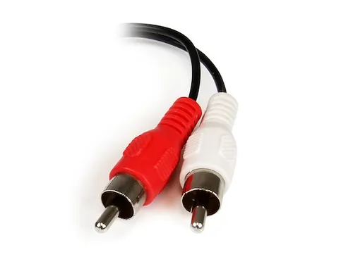 15cm stereo/audiokabel 3,5 mm vrouwelijk naar 2x RCA mannelijk