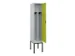 locker voor scheiding van kleding,HxBxD 2120x400x500mm,1vak