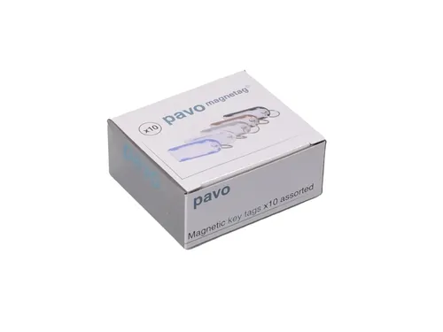 Sleutellabel Pavo magnetisch 10 stuks assorti