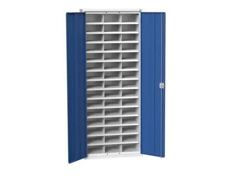 post-/sorteerkast 2000x800x350mm 3x15vakken RAL7035+RAL5010