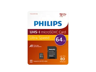 Geheugenkaart Philips micro SDXC Class 10 UHS-I U1 64GB - 2