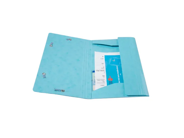 Elastomap 1928 met 3 kleppen ft DL Assorti kleuren karton