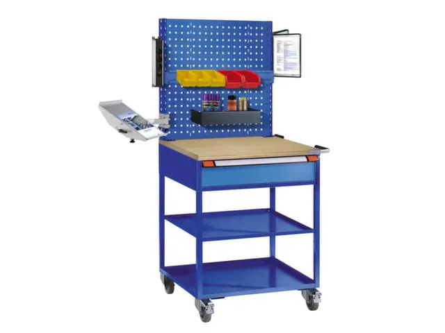 Montagewagen,Draagverm. 400Kg,Duifblauw/Lichtblauw