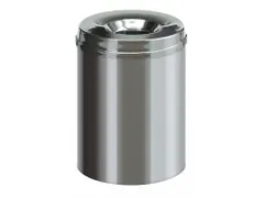 Vlamdovende papierbak 15 Liter RVS