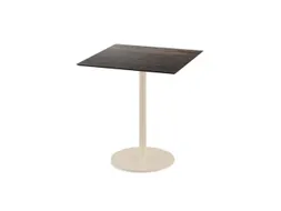 bistrotafel,HxBxD 730x700x700mm,rechthoekig,schotelvoet zandkleuren