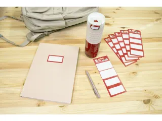 Boeketiket 24 Etiketten 6 Vellen Van 4 Stuks Rood - 4