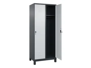 locker,HxBxD 1950x800x500mm,2vak,vak B 400mm,draaigrendel,voeten - 2