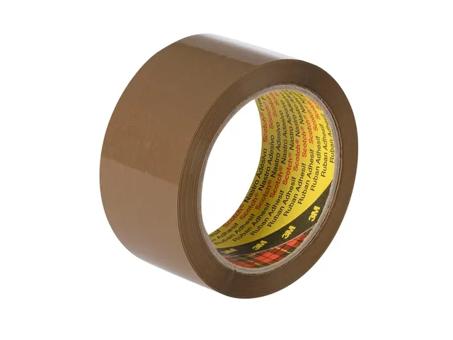 Verpakkingstape Scotch 371 50mmx66m bruin PP 6 rollen
