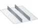 kit de compartimentage,2cloisons,p. face avant H 200mm tiroir 27x36 E