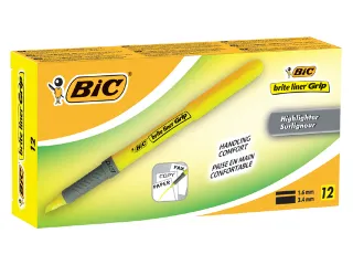 Markeerstift Bic Highlighter Grip Geel - 4