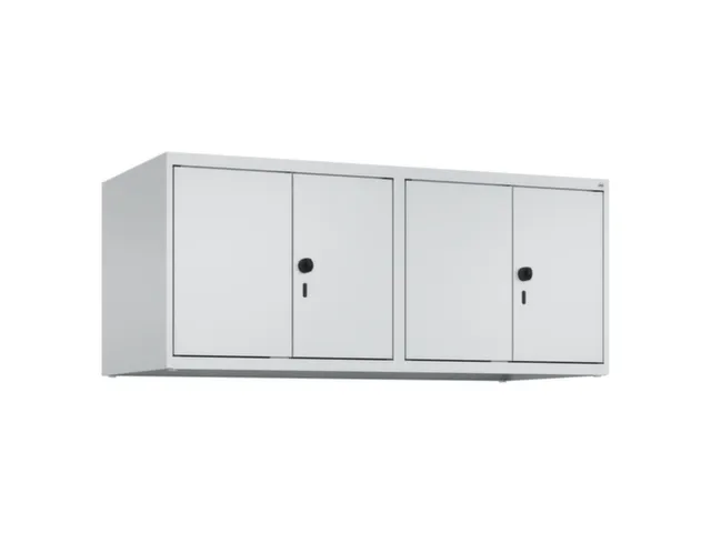 opzetkast,v. locker,4vak.,vak B 300mm,HxBxD 500x1200x500mm,vleugeldeur