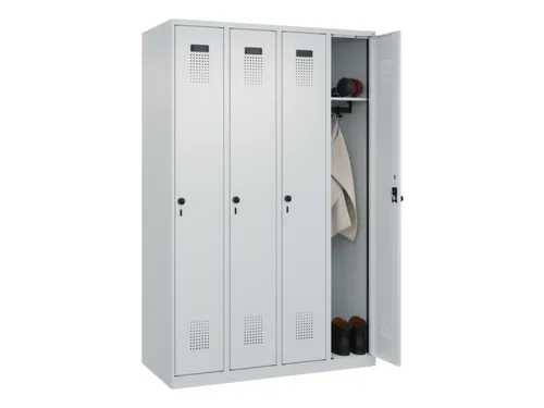locker,HxBxD 1850x1200x500mm,4vak,vak B 300mm,draaigrendel