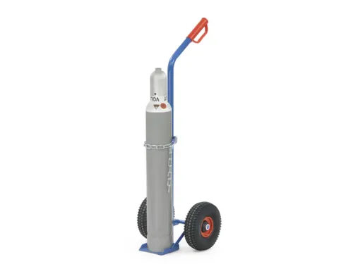 Flessenkar Draagverm. 100Kg 1X10L Fles Ø 140Mm Staal Luchtbanden