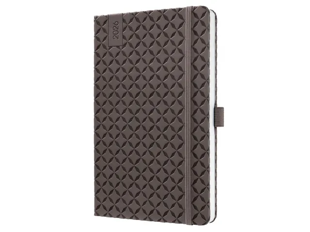 Weekagenda Flair A5 2026 (NL/FR/EN/DU) Coffee Brown Hardcover