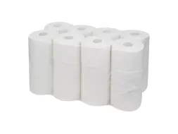 Toiletpapier Euro Compact (zonder dop) recycled wit 2-laags 24 Rol