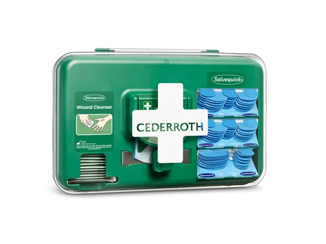 Wond dispenser Cederroth Salvequick blauw