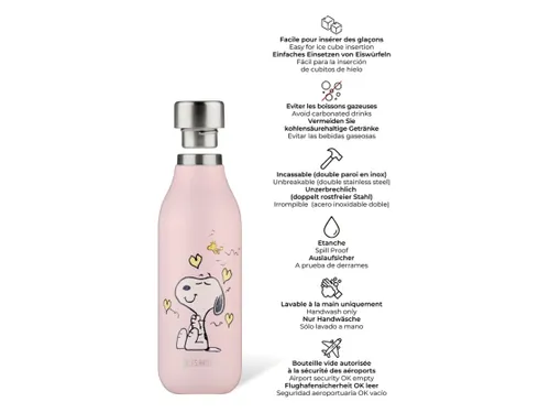Thermosfles 2.0 Les Artistes Paris 500ml Enjoy Snoopy
