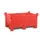 stapelbak,HxLxB 600x800x1200mm,300l,PE,rood,Wanden gesloten