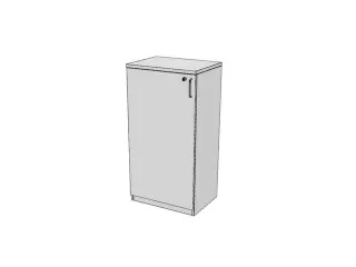 kantoorkast,HxBxD 1155x600x445mm,Bl-wit - 1