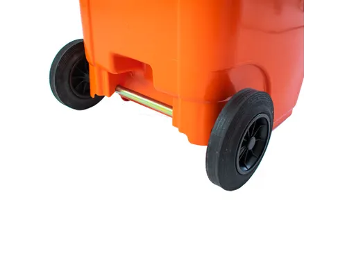 Container met rozet 240 Liter Oranje