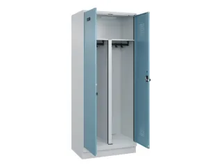 PBM-locker,HxBxD 1950x800x500mm,2vak,vak B 400mm,draaigrendel - 1