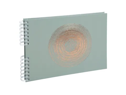 Fotoalbum Spiraal 50p wit 32x22 Ellipse groen