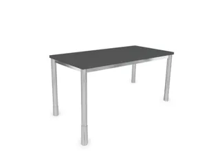 In hoogte verstelbaar bureau,HxBxD 720-840x1200x600mm,MS-donkergrijs - 2