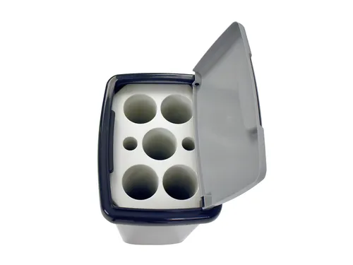 Bekerbak Vepa Bins bekerinzet 5-gaats 50 liter grijs