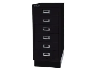 kantoor-ladekast HxBxD 670x279x380mm 6 laden romp + front zwart - 4