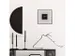 Wandklok Nextime 45x45x15 zwart metaal Vasco Square