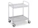 Chariot polyvalent avec barre de poussée 150kg 2 plateaux 785x425mm