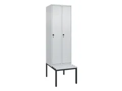 locker voor scheiding van kleding,HxBxD 2120x600x815mm,2vak