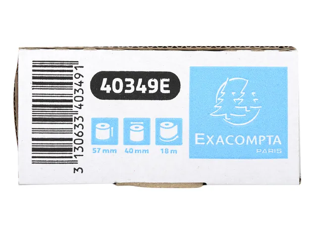 Telrol Exacompta 57mmx18m kern Ø12mm thermisch