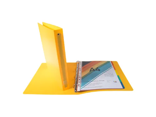 Ringmappe PP OPAK A4+ 4R 30mm geel