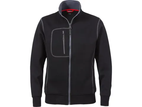 Fristads 1748DF FEM sweatvest, zwart, maat XL, per stuk