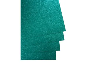 Glitterkarton Kangaro turquois 50x70cm pak à 10 vel - 2