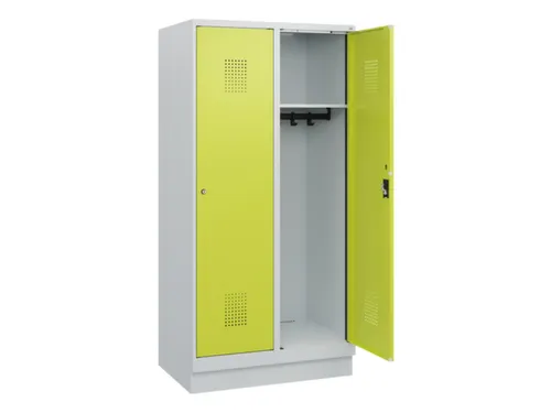 schoollocker,HxBxD 1630x800x500mm,2vak,vak B 400mm,cil.-slot,sokkel