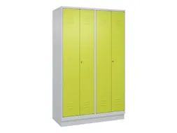 locker voor scheiding van kleding,HxBxD 1950x1200x500mm,4vak